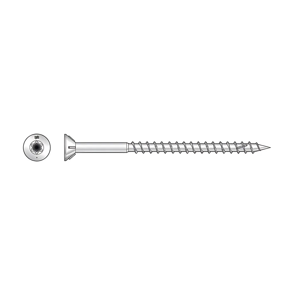 Deck-Drive Dwp Wood Ss Screw - #10 X 2-1/2 In. T25, Flat Head, Type 316 (5 Lb.)-T10250WP5-SP5450-5846