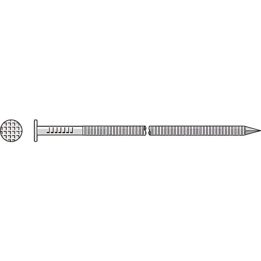 Common Nail, Annular Ring Shank - 3 In. X .148 In. Type 316 Stainless Steel (50-Qty)-T10ACN50P-SP5412-5809