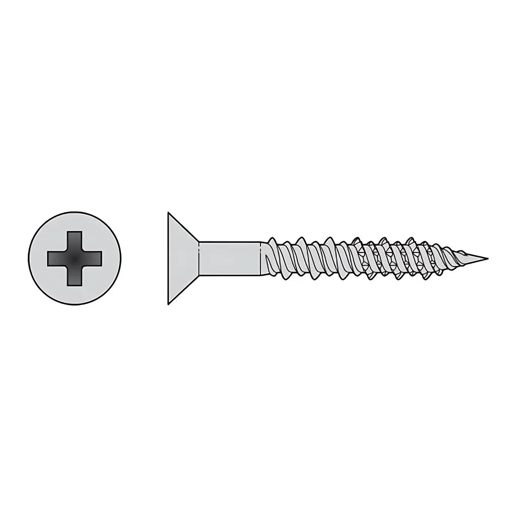 Marine Screw, Flat Head - #10 X 1 In. #2 Phillips Drive, Type 316 (1000-Qty) (Pack Of 6)-T10J100FXM-SP7998-8526