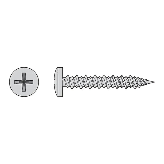 Marine Screw, Pan Head - #12 X 2 In. #3 Phillips Drive, Type 316 (100-Qty)-T12J200PXC-SP7056-7545