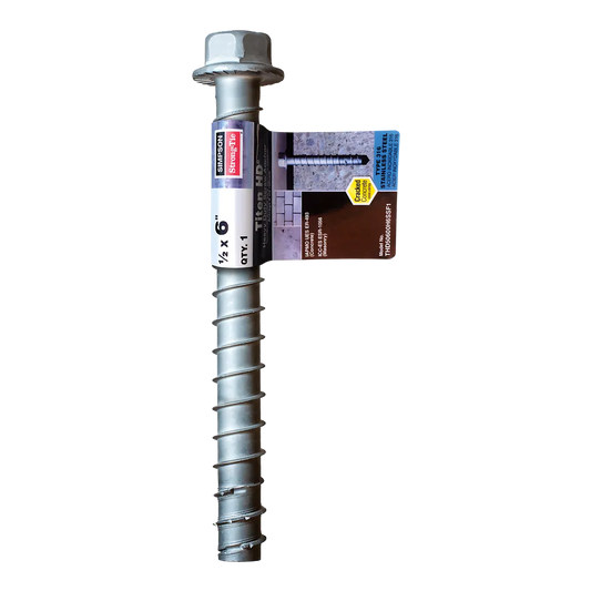 Titen Hd® 1/2 In. X 6 In. Type 316 Stainless-Steel Heavy-Duty Screw Anchor-THD50600H6SSF1-SP972-1124