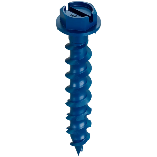 Titen Turbo - 3/16 In. X 1-1/4 In. Hex-Head Concrete And Masonry Screw, Blue (75-Qty) (Pack Of 5)-TNT18114HC75-SP2439-2670