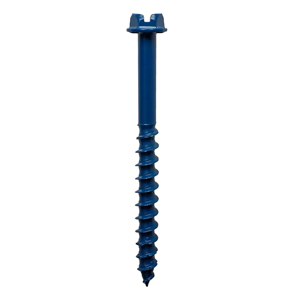 Titen Turbo - 3/16 In. X 1-3/4 In. Hex-Head Concrete And Masonry Screw, Blue (100-Qty) (Pack Of 5)-TNT18134H-SP4160-4487