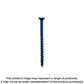 Titen Turbo - 3/16 In. X 1-3/4 In. 6-Lobe Flat-Head Concrete And Masonry Screw, Blue (8-Qty) (Pack Of 5)-TNT18134TFC8-SP9297-9893