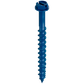 Titen Turbo - 3/16 In. X 2-1/4 In. Hex-Head Concrete And Masonry Screw, Blue (100-Qty)-TNT18214H-SP123-222