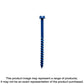 Titen Turbo - 3/16 In. X 2-1/4 In. Hex-Head Concrete And Masonry Screw, Blue (100-Qty)-TNT18214H-SP123-223