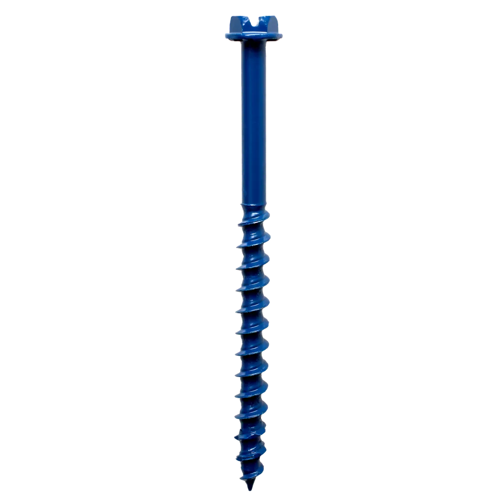 Titen Turbo - 3/16 In. X 2-3/4 In. Hex-Head Concrete And Masonry Screw, Blue (25-Qty)-TNT18234HC25-SP7381-7881
