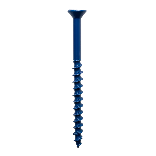 Titen Turbo - 3/16 In. X 2-3/4 In. 6-Lobe Flat-Head Concrete And Masonry Screw, Blue (8-Qty) (Pack Of 5) (Pack Of )-TNT18234TFC8-SP504-629