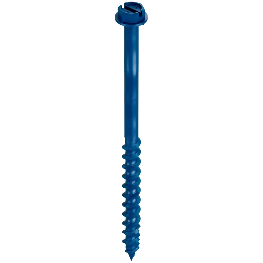 Titen Turbo - 3/16 In. X 3-1/4 In. Hex-Head Concrete And Masonry Screw, Blue (100-Qty)-TNT18314H-SP8700-9266