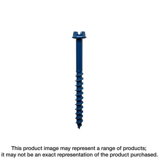 Titen Turbo - 1/4 In. X 1-1/4 In. Hex-Head Concrete And Masonry Screw, Blue (200-Qty)-TNT25114HR200-SP7042-7529