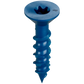 Titen Turbo - 1/4 In. X 1-1/4 In. 6-Lobe Flat-Head Concrete And Masonry Screw, Blue (100-Qty)-TNT25114TF-SP7653-8163