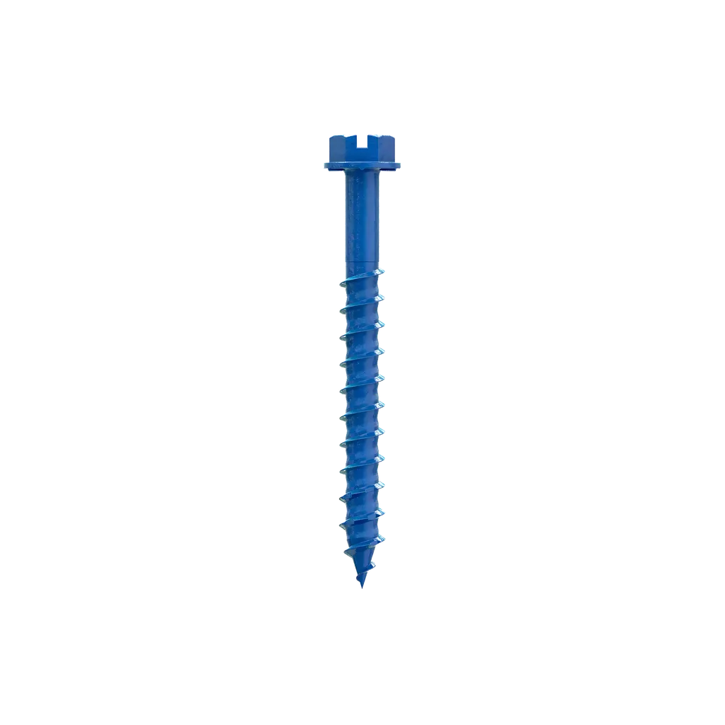 Titen Turbo - 1/4 In. X 2-1/4 In. Hex-Head Concrete And Masonry Screw, Blue (75-Qty) (Pack Of 4)-TNT25214HC75-SP8984-9563