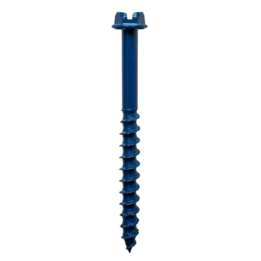 Titen Turbo - 1/4 In. X 2-3/4 In. Hex-Head Concrete And Masonry Screw, Blue (25-Qty)-TNT25234HC25-SP8991-9570