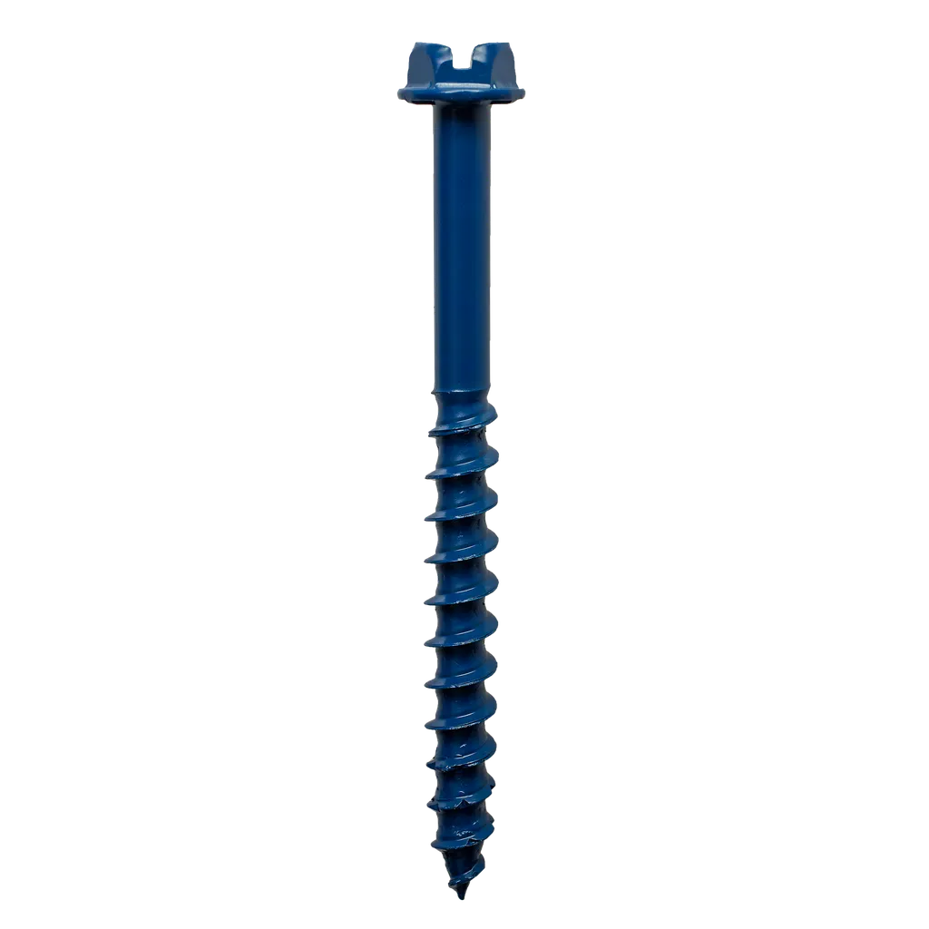 Titen Turbo - 1/4 In. X 2-3/4 In. Hex-Head Concrete And Masonry Screw, Blue (75-Qty)-TNT25234HC75-SP8710-9278