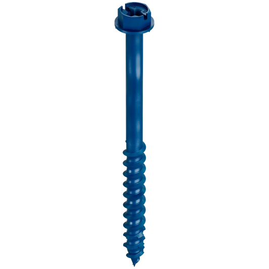 Titen Turbo - 1/4 In. X 3-1/4 In. Hex-Head Concrete And Masonry Screw, Blue (100-Qty) (Pack Of 4)-TNT25314H-SP8515-9073