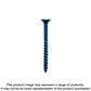 Titen Turbo - 1/4 In. X 3-1/4 In. 6-Lobe Flat-Head Concrete And Masonry Screw, Blue (100-Qty)-TNT25314TF-SP8614-9176