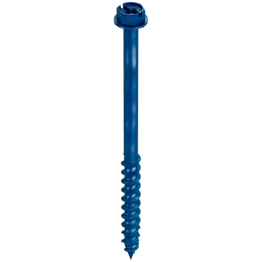 Titen Turbo - 1/4 In. X 3-3/4 In. Hex-Head Concrete And Masonry Screw, Blue (75-Qty)-TNT25334HC75-SP5884-6306