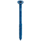 Titen Turbo - 1/4 In. X 3-3/4 In. 6-Lobe Flat-Head Concrete And Masonry Screw, Blue (75-Qty)-TNT25334TFC75-SP7924-8447