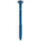 Titen Turbo - 1/4 In. X 4 In. 6-Lobe Flat-Head Concrete And Masonry Screw, Blue (100-Qty) (Pack Of 4)-TNT25400TF-SP3218-3492