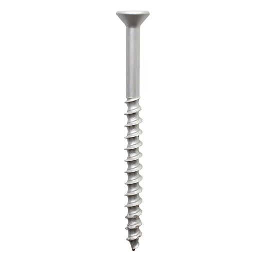 Titen Turbo - 1/4 In. X 2-3/4 In. 6-Lobe Flat-Head Concrete And Masonry Screw, Silver (1000-Qty)-TNTS25234TFB-SP884-1029