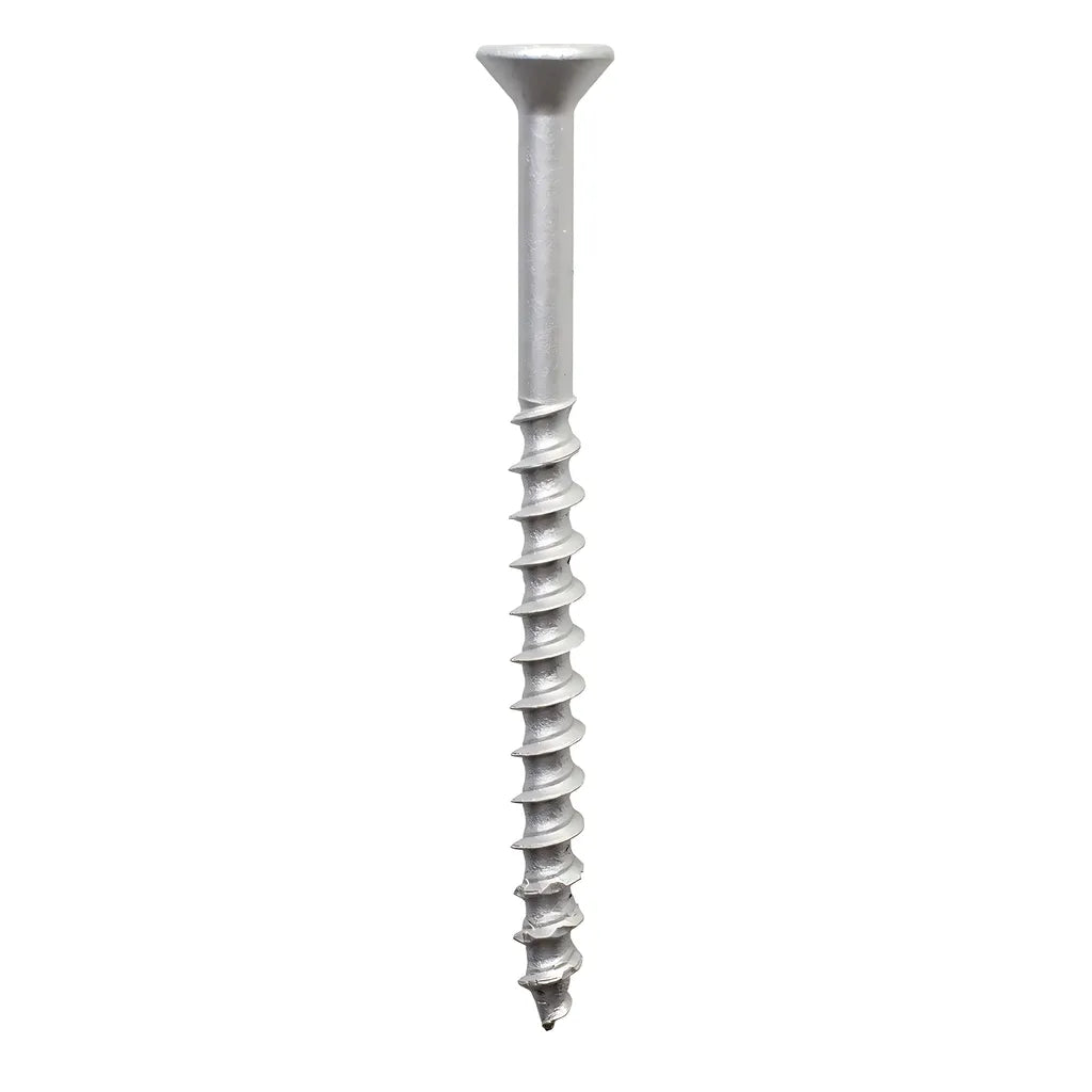 Titen Turbo - 1/4 In. X 3-1/4 In. 6-Lobe Flat-Head Concrete And Masonry Screw, Silver (1000-Qty)-TNTS25314TFB-SP7838-8356