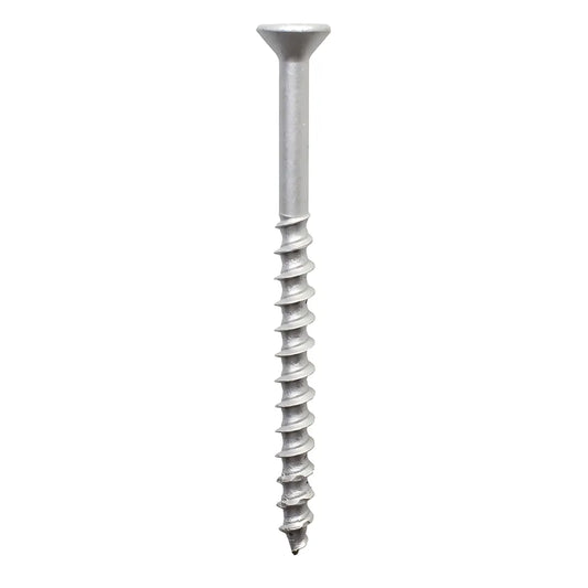 Titen Turbo - 1/4 In. X 3-1/4 In. 6-Lobe Flat-Head Concrete And Masonry Screw, Silver (1000-Qty)-TNTS25314TFB-SP7838-8356