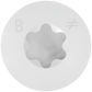 Titen Turbo - 3/16 In. X 2-1/4 In. 6-Lobe Flat-Head Concrete And Masonry Screw, White (75-Qty) (Pack Of 4)-TNTW18214TFC75-SP5527-5930