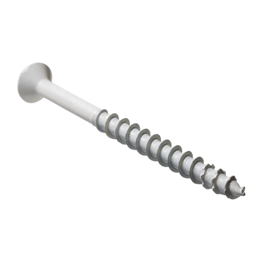 Titen Turbo - 3/16 In. X 2-3/4 In. 6-Lobe Flat-Head Concrete And Masonry Screw, White (100-Qty)-TNTW18234TF-SP8945-9524