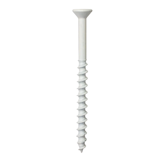 Titen Turbo - 3/16 In. X 2-3/4 In. 6-Lobe Flat-Head Concrete And Masonry Screw, White (25-Qty)-TNTW18234TFC25-SP1765-1960