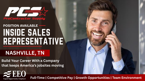 Inside Sales Representative - Tennessee