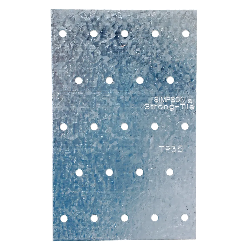Tp 3-1/8 In. X 5 In. 20-Gauge Galvanized Tie Plate-TP35-SP8518-9077