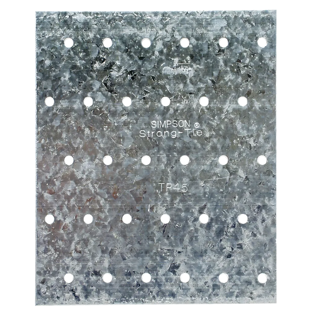Tp 4-1/8 In. X 5 In. 20-Gauge Galvanized Tie Plate-TP45-SP7990-8518