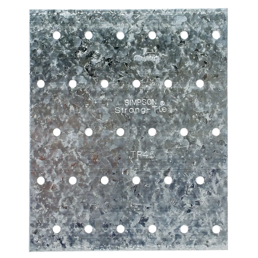Tp 4-1/8 In. X 5 In. 20-Gauge Galvanized Tie Plate-TP45-SP7990-8518
