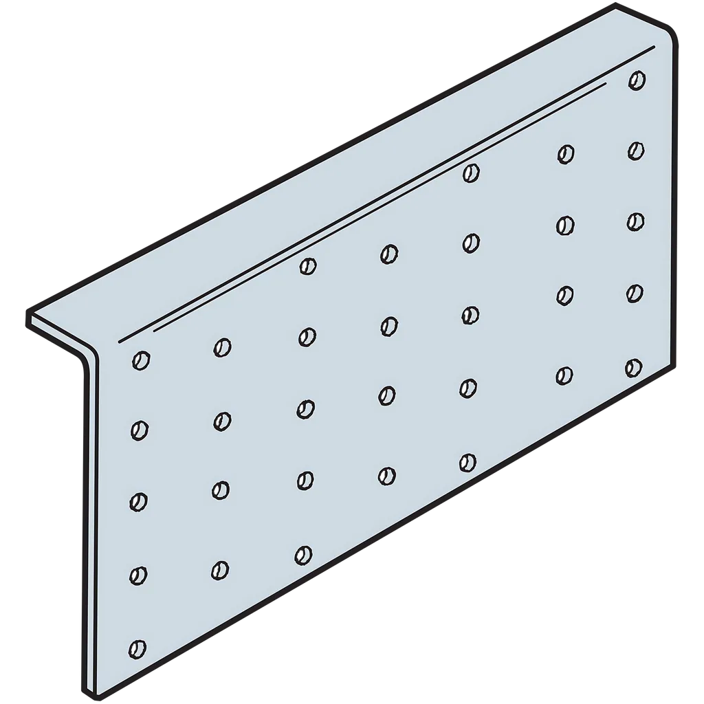Tpa 3-1/2 In. X 7 In. 20-Gauge Galvanized Tie Plate-TPA37-SP199-302