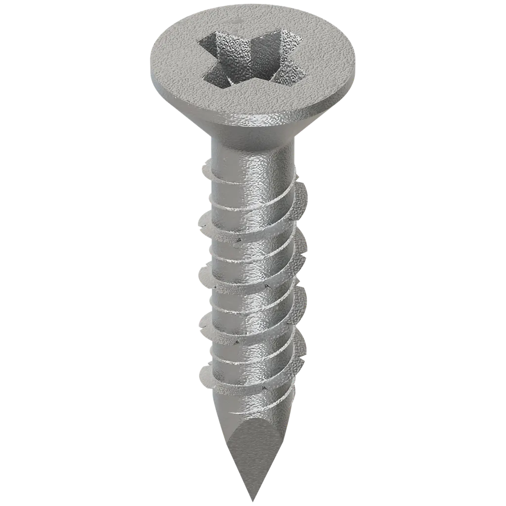 Titen® 1/4 In. X 1-1/4 In. Phillips Flat-Head Stainless-Steel Concrete And Masonry Screw (100-Qty)-TTN25114PFSS-SP4280-4612