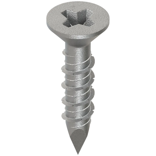 Titen® 1/4 In. X 1-1/4 In. Phillips Flat-Head Stainless-Steel Concrete And Masonry Screw (100-Qty)-TTN25114PFSS-SP4280-4612