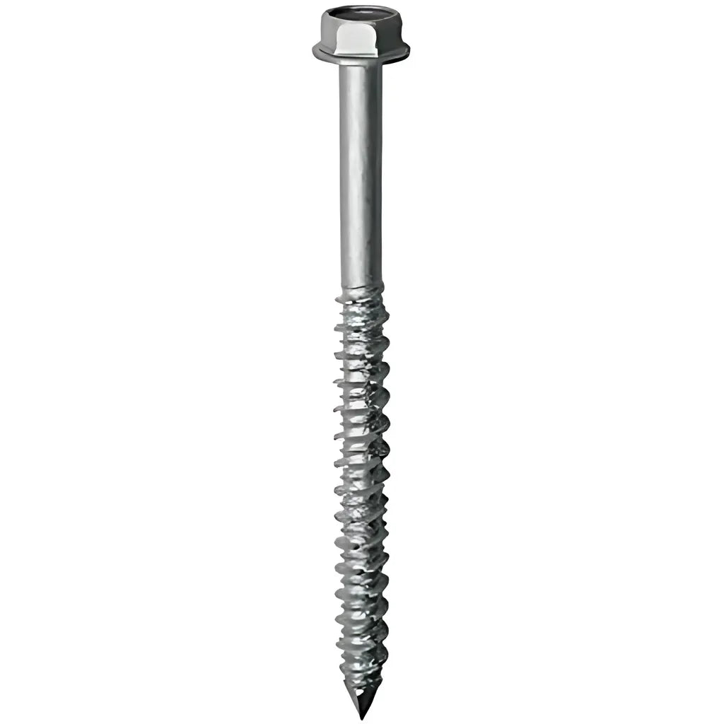 Titen® 1/4 In. X 2-1/4 In. Hex-Head Stainless-Steel Concrete And Masonry Screw (100-Qty) (Pack Of 500)-TTN25214HSS-SP2507-2747