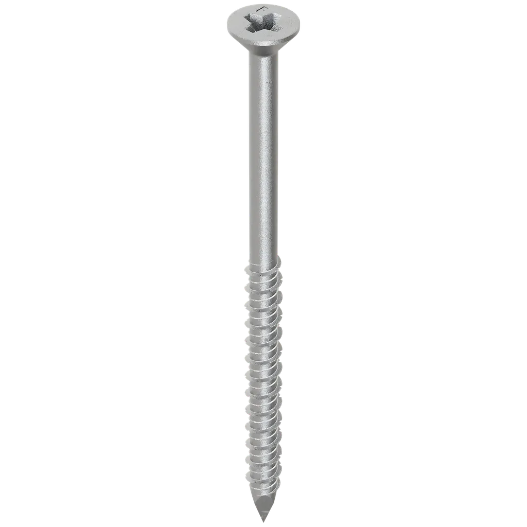 Titen® 1/4 In. X 4 In. Phillips Flat-Head Stainless-Steel Concrete And Masonry Screw (100-Qty)-TTN25400PFSS-SP6730-7199