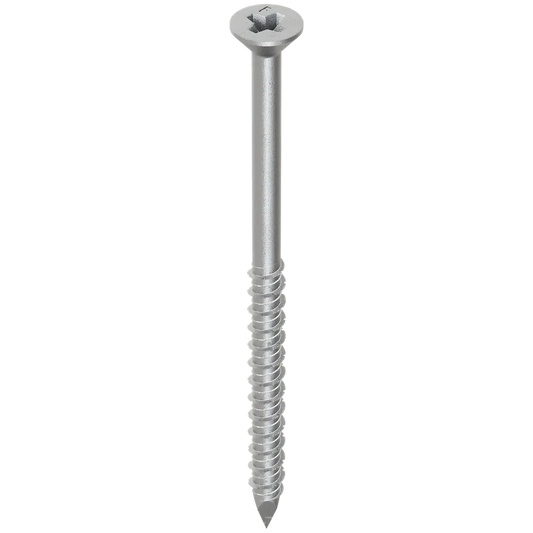 Titen® 1/4 In. X 4 In. Phillips Flat-Head Stainless-Steel Concrete And Masonry Screw (100-Qty)-TTN25400PFSS-SP6730-7199