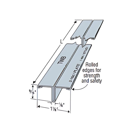 Twb 14-Ft. 2-In. 22-Gauge Steel Wall Bracing With Rolled Edges (15-Qty)-TWB14-SP6430-6877