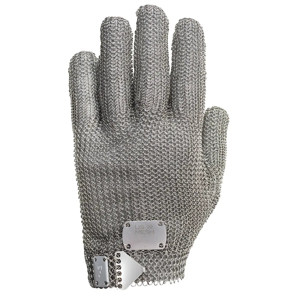 Wpp Usm-1180-L Stainless Steel Mesh Glove With Steel Prong Closure - Wrist Length USM-1180-L-24709