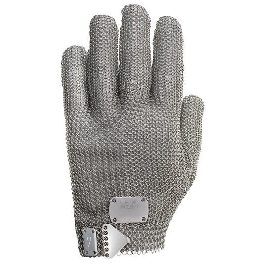 Wpp Usm-1180-M Stainless Steel Mesh Glove With Steel Prong Closure - Wrist Length USM-1180-M-24708