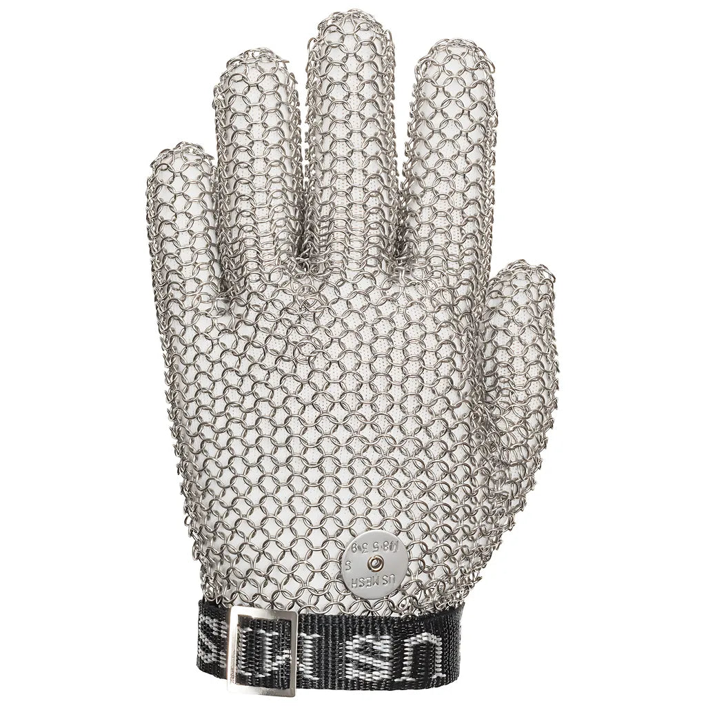 Wpp Usm-1190-L Large Ring Stainless Steel Mesh Glove With Adjustable Strap - Wrist Length USM-1190-L-24715