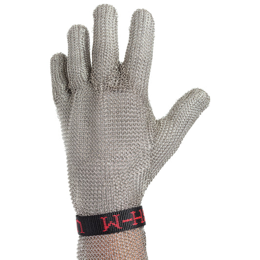 US Mesh USM-1350-M Stainless Steel Mesh Glove with Reinforced Finger Crotch and Adjustable Straps - Forearm Length