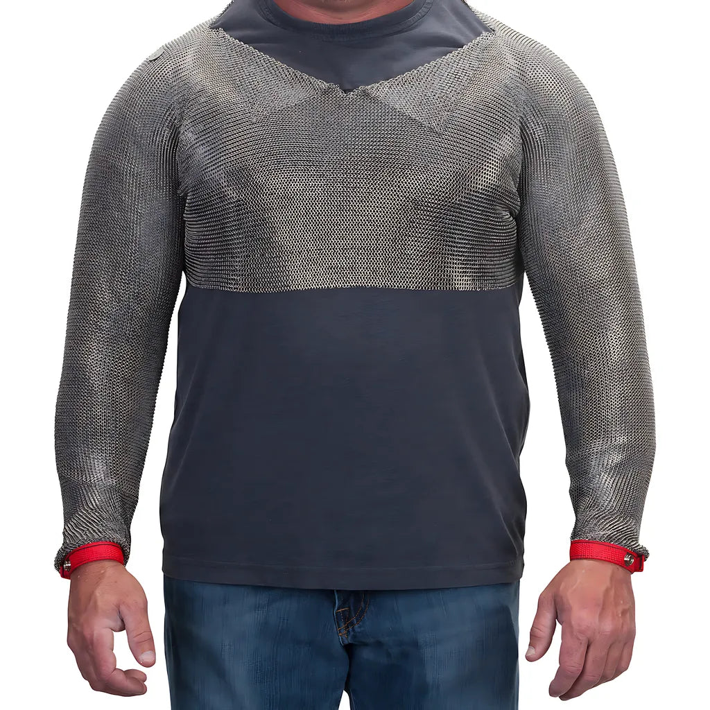 Us Mesh Usm-3315-Xs Stainless Steel Mesh T-Shirt With Double Sleeve - 12" Long-USM-3315-XS-753