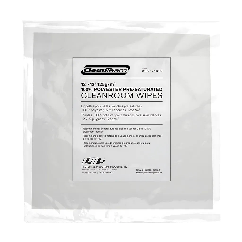 Cleanteam Wipe-12X12Ps 12" X 12" Pre-Saturated Wipe WIPE-12x12PS-24837