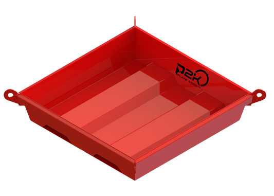 Plate 2000 Steel Washout Pan 72 x 72 x 14 in - WOP72-72-14 - manufacturer product image