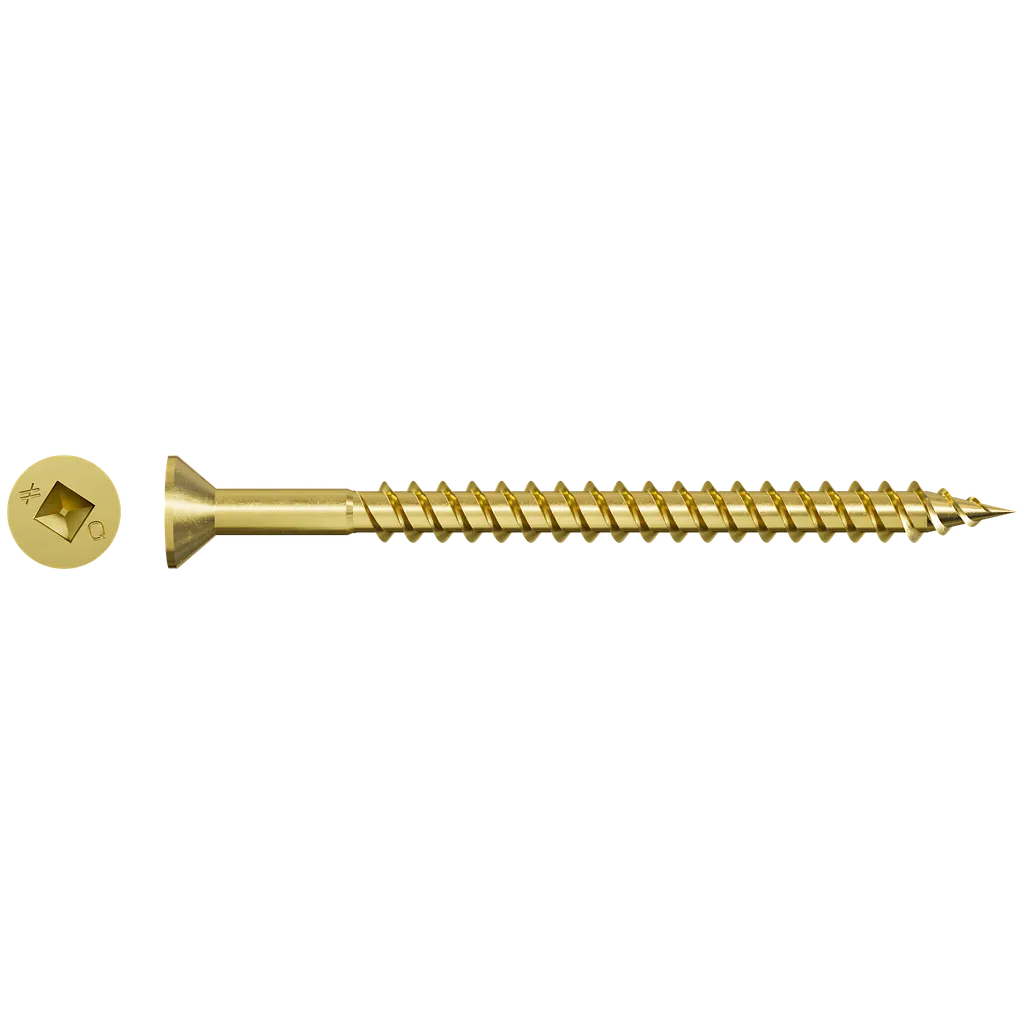 Wsct Roofing Tile Screw (Collated) - #8 X 2-1/2 In. #3 Square, Flat Head, Zinc (1500-Qty)-WSCT212S-SP570-697