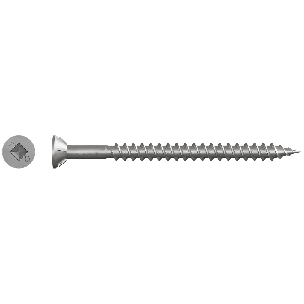 Wstd Roofing Tile Screw (Collated) - #8 X 2-1/2 In. #3 Square, Flat Head (1500-Qty)-WSTD212S-SP7255-7752