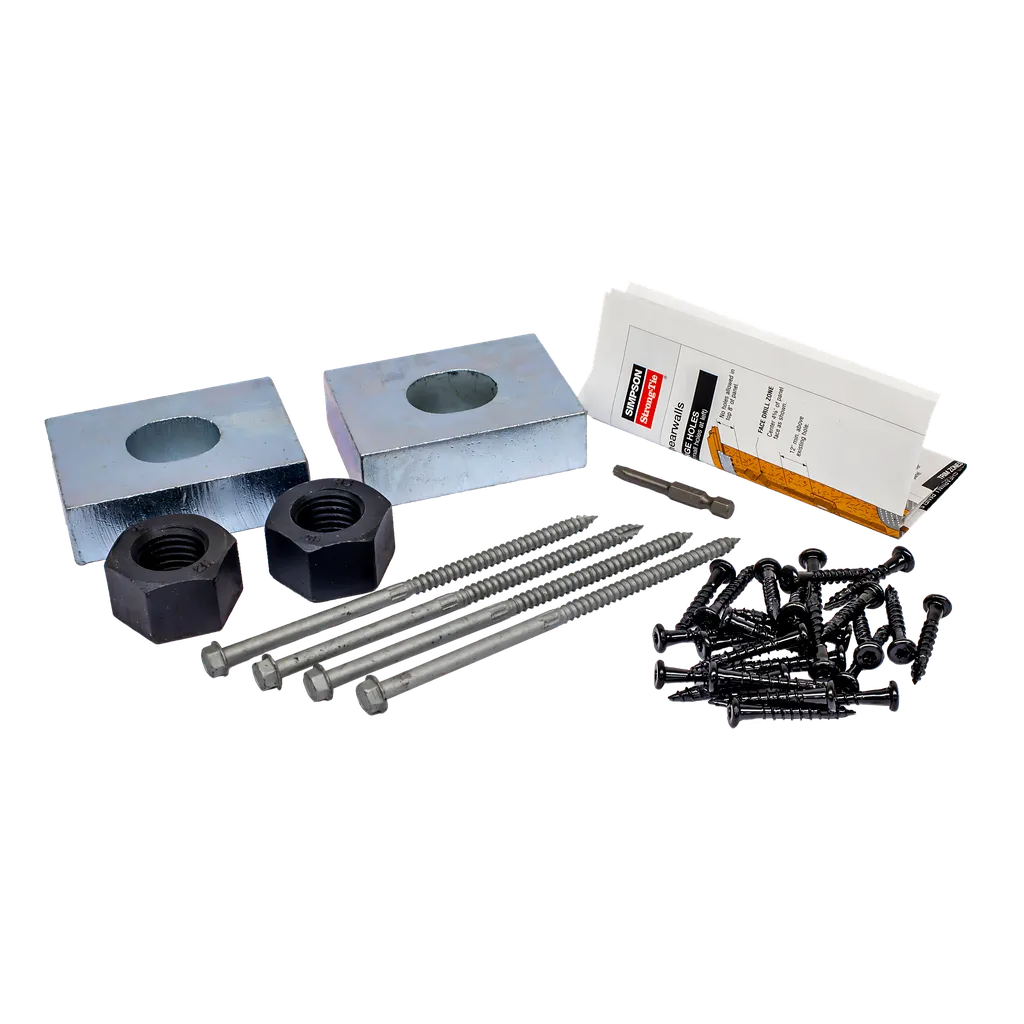 Wswh-Hk Hardware Kit For 18-In. Strong-Wall® High-Strength Wood Shearwall-WSWH-HK18-SP9289-9884